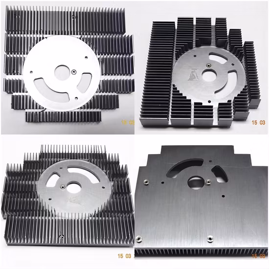 Prototipo de hardware de procesamiento de metales de precio de disipador de calor de aluminio CNC de extrusión disponible en fábrica